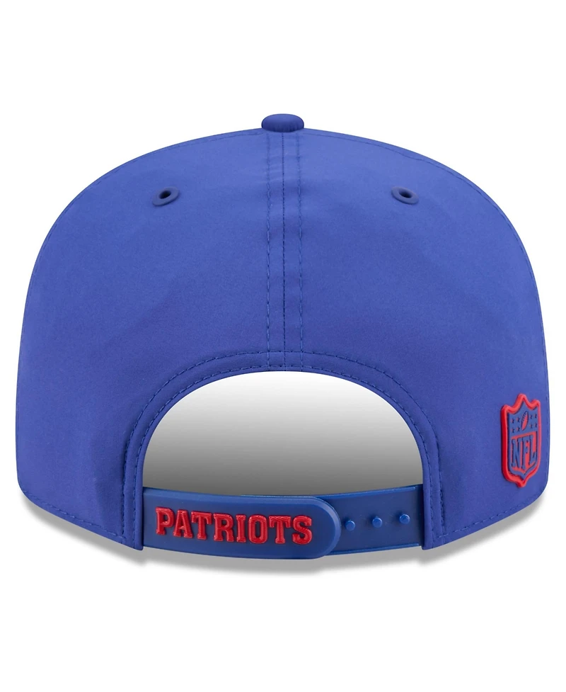 New Era Men's Royal New England Patriots 2026 Sideline Throwback 9FIFTY Snapback Hat