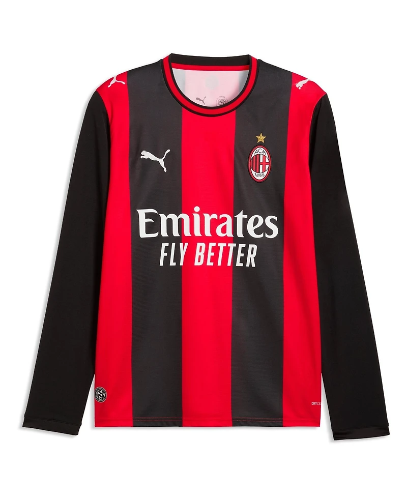 Puma Men's Black/Red Ac Milan 2026/27 Home ReplicaLong sleeves Jersey