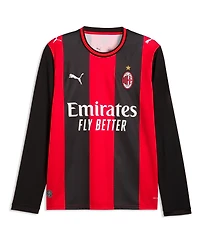 Puma Men's Black/Red Ac Milan 2026/27 Home ReplicaLong sleeves Jersey