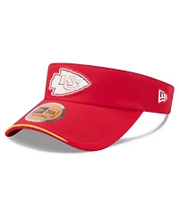 New Era Men's Red Kansas City Chiefs 2026 Sideline Adjustable Visor Hat
