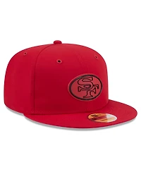 New Era Men's Scarlet San Francisco 49ers 2026 Sideline Throwback 9FIFTY Snapback Hat