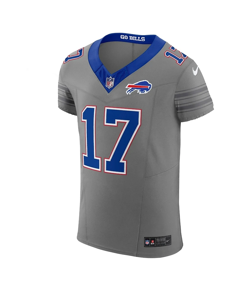 Nike Men's Josh Allen Gray Buffalo Bills Nickel City Vapor F.u.s.e. Elite Jersey