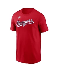 Nike Men's Ivan Rodriguez Red Texas Rangers Cooperstown Collection Name Number T-Shirt