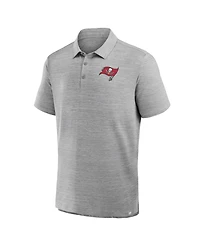 Fanatics Men's Heather Gray Tampa Bay Buccaneers Clutch Polo Shirt