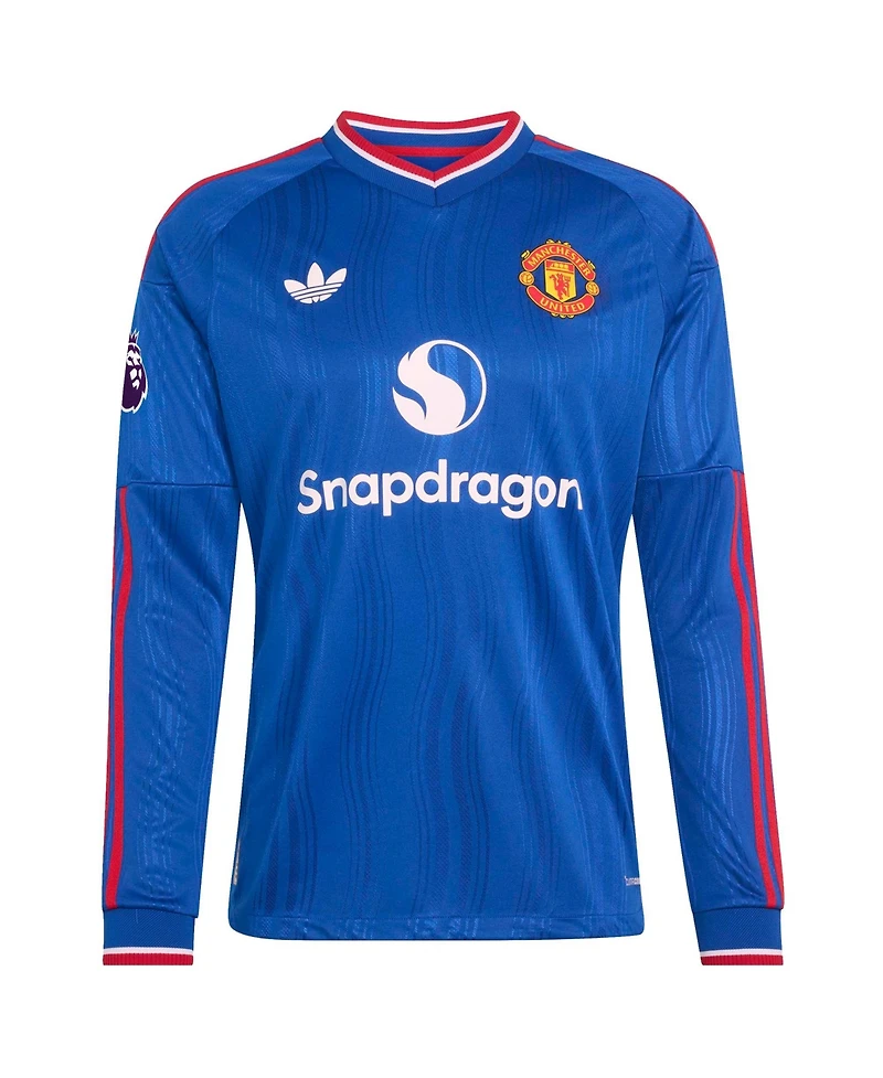 Adidas Men's Royal Manchester United 2026/27 Away On-Field AuthenticLong sleeves Patch Jersey