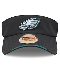 New Era Men's Black Philadelphia Eagles 2026 Sideline Adjustable Visor Hat