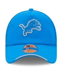 New Era Men's Blue Detroit Lions 2026 Sideline Apex 9FORTY Adjustable Trucker Hat