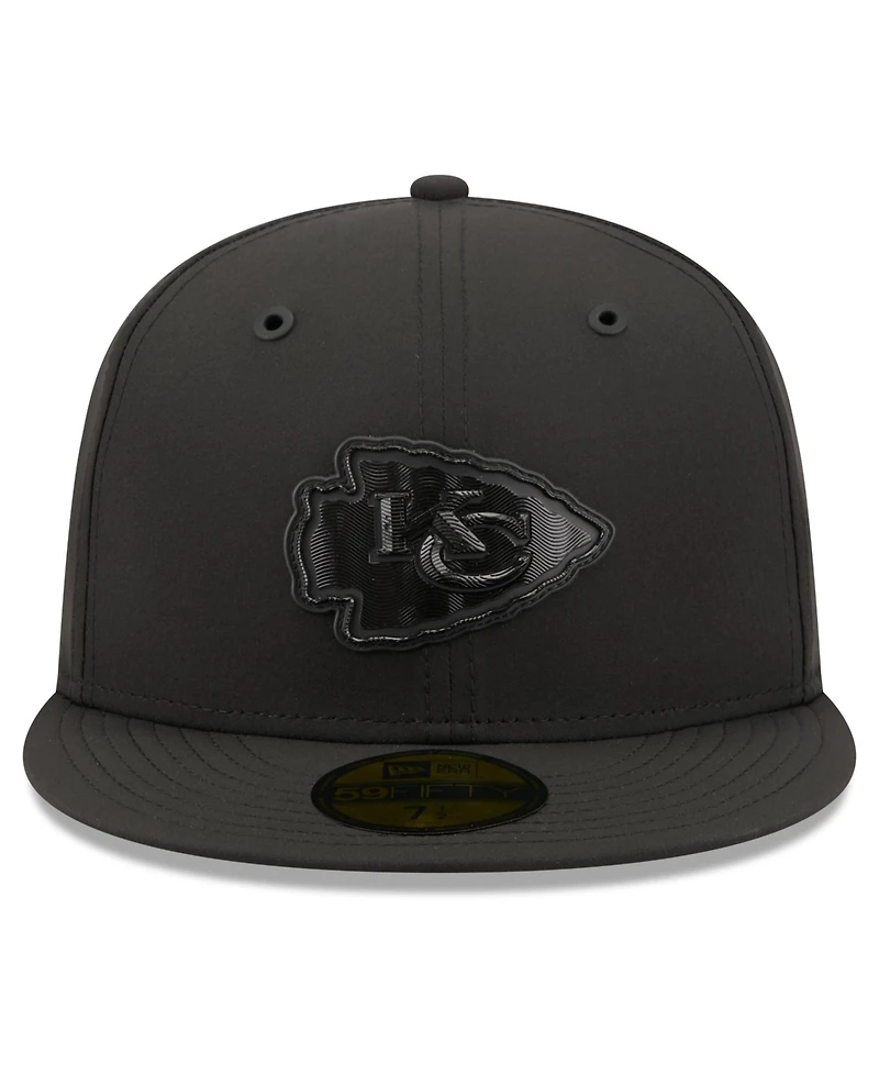 New Era Men's Black Kansas City Chiefs 2026 Sideline 59FIFTY Fitted Hat