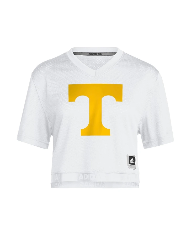 Adidas Women's White Tennessee Volunteers Cropped Fashion Jersey
