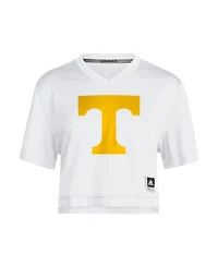Adidas Women's White Tennessee Volunteers Cropped Fashion Jersey