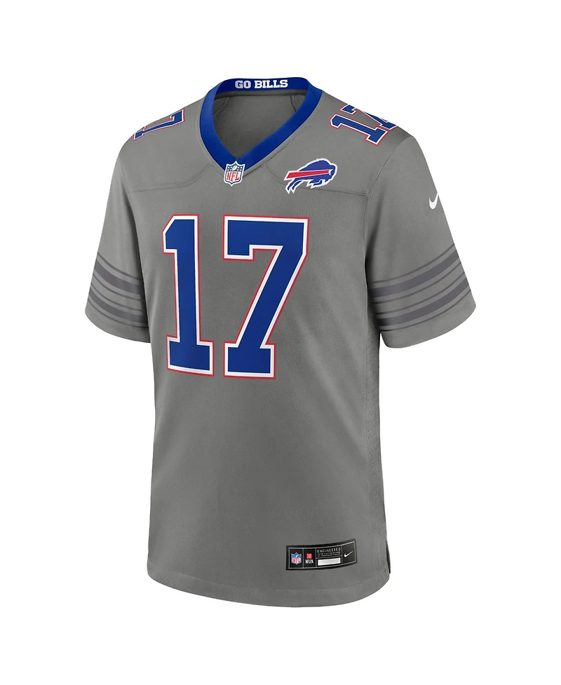 Nike Men's Josh Allen Gray Buffalo Bills Nickel City Game Jersey