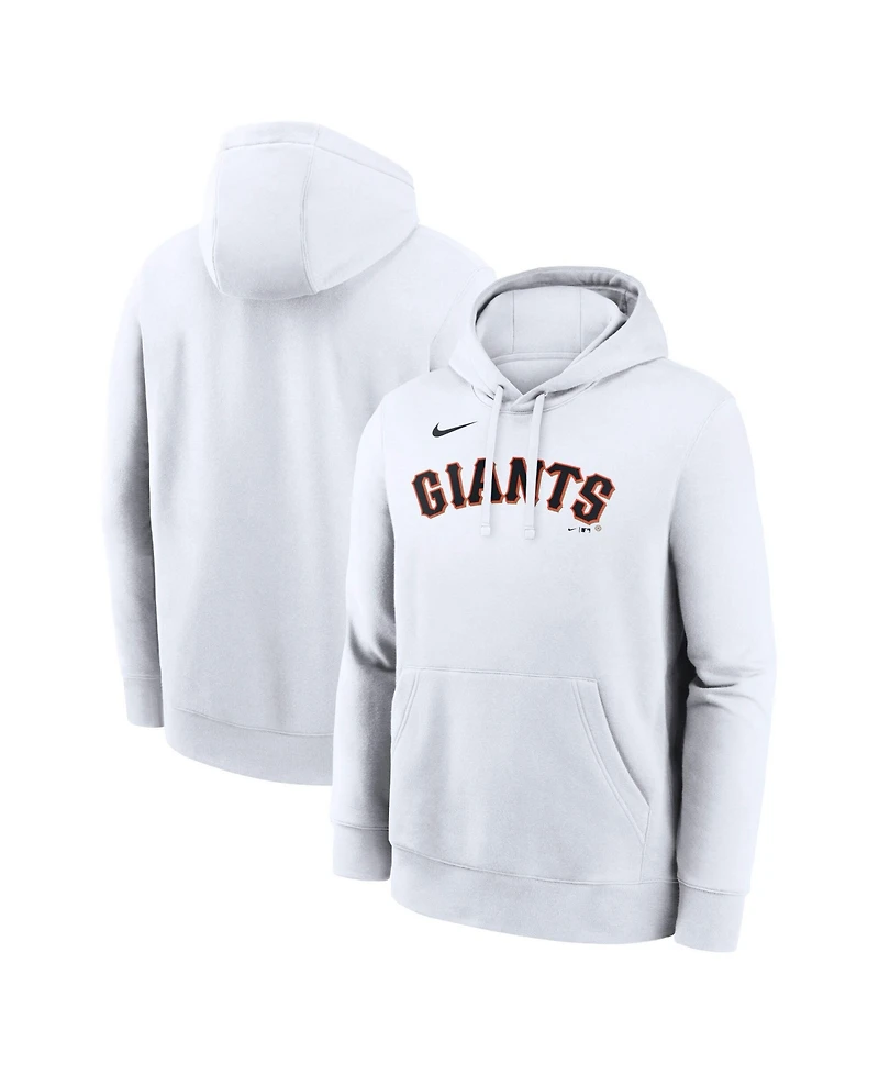 Nike Men's White San Francisco Giants Dri-fit Club Hoodie