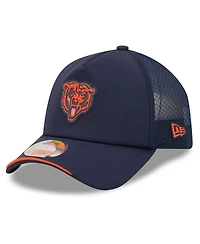 New Era Men's Navy Chicago Bears 2026 Sideline Apex 9FORTY Adjustable Trucker Hat