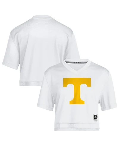 Adidas Women's White Tennessee Volunteers Cropped Fashion Jersey