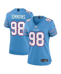 Nike Women's Jeffery Simmons Light Blue Tennessee Titans Game Jersey