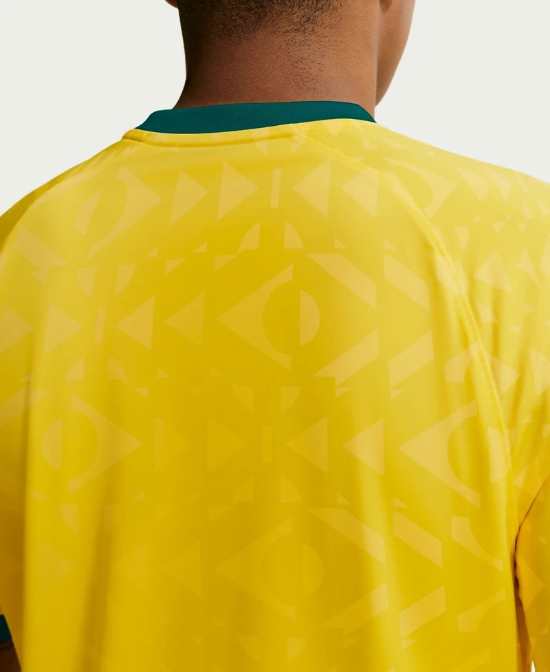 Nike Men's Yellow Brazil National Team Home Sublimated Dri-fit Soccer Top