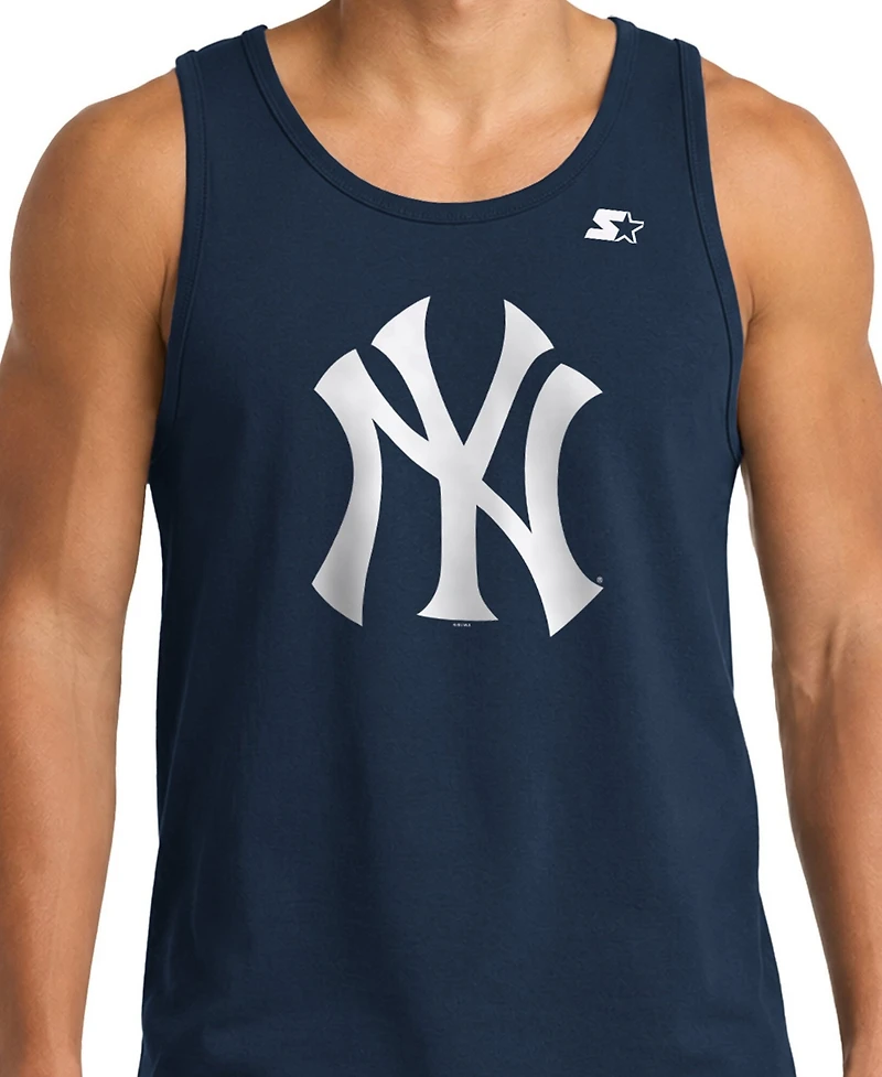 Starter Men's Navy New York Yankees Tank Top
