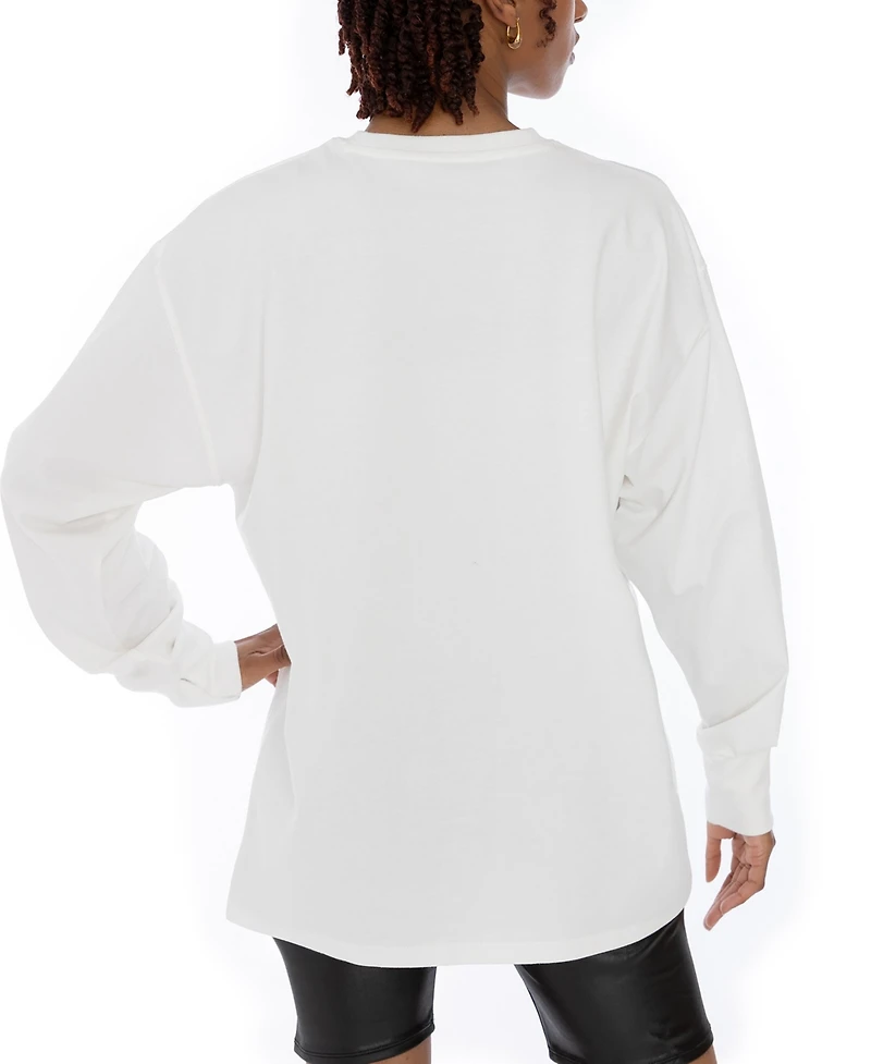 Gameday Couture Women's White Kentucky Wildcats Midweight OversizedLong sleeves T-Shirt