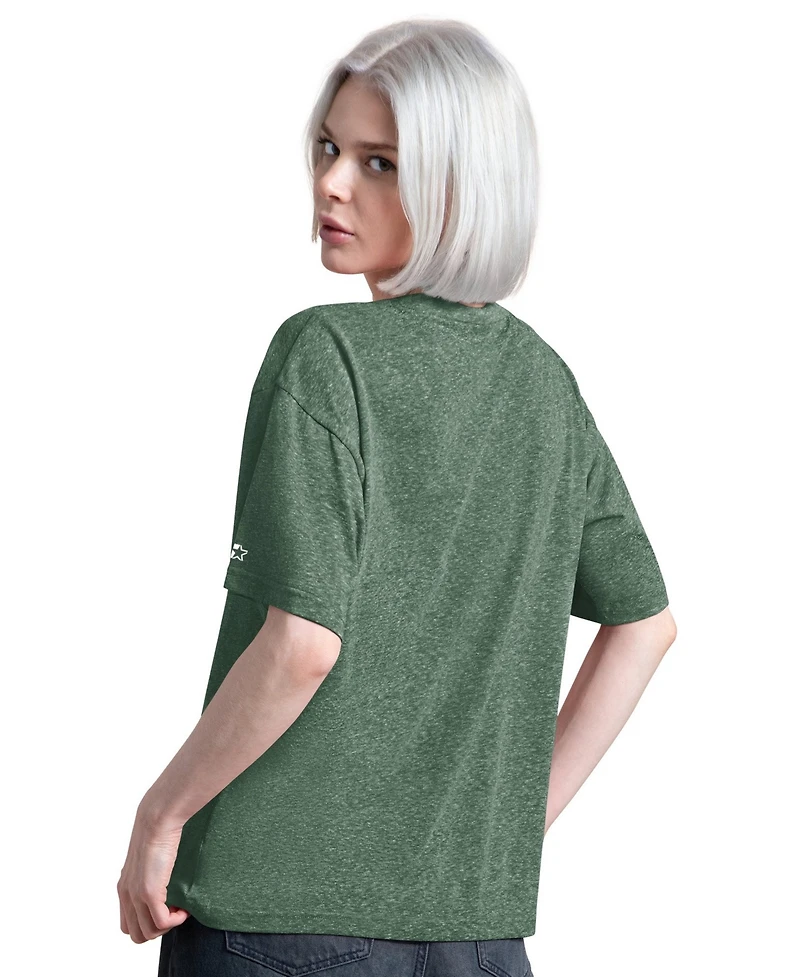Starter Women's Green Bay Packers Jump Shot Boyfriend Tri-Blend T-Shirt
