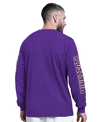 Starter Men's Purple Minnesota Vikings Clutch Hit Ii Long-Sleeve T-Shirt