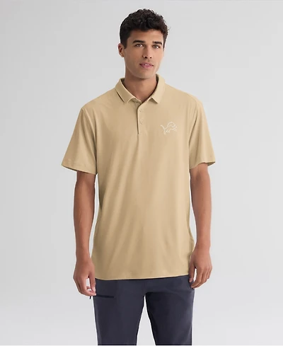 Fanatics Men's Tan Detroit Lions Clutch Polo Shirt