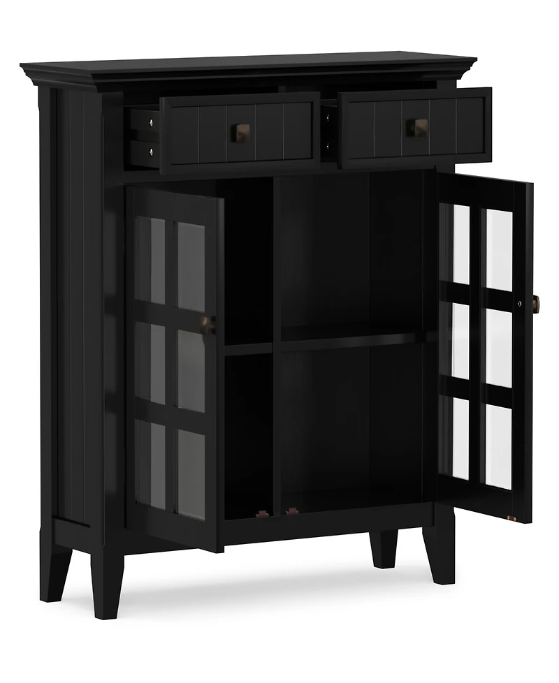 Simpli Home Acadian Solid Wood Entryway Storage Cabinet