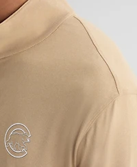 Fanatics Men's Khaki Chicago Cubs Clutch Quarter-Zip Pullover Sweatshirt