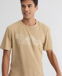 Fanatics Men's Khaki Philadelphia Phillies Clutch Winning Edge T-Shirt