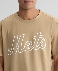 Fanatics Men's Khaki New York Mets Clutch Winning Edge T-Shirt