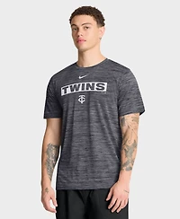 Nike Men's Black Minnesota Twins Velocity Dri-fit T-Shirt