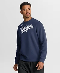 Nike Men's Navy Los Angeles Dodgers Primetime Wordmark Sweatshirt