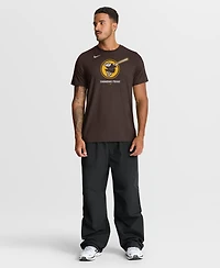 Nike Men's Brown San Diego Padres Tri-Blend Logo T-Shirt