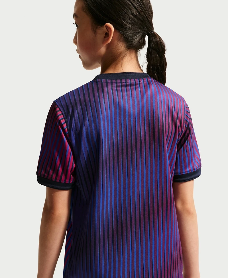 Nike Big Boys and Girls Navy Paris Saint-Germain 2026/27 Dri-fit Pre-Match Jersey