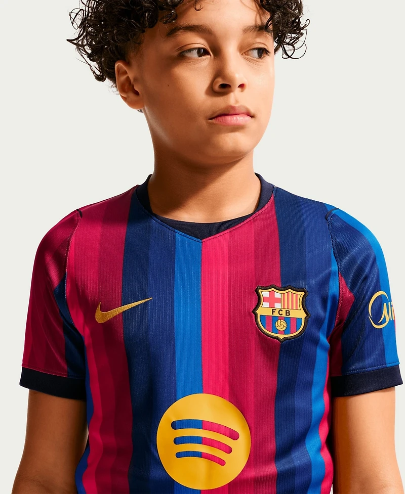 Nike Big Boys and Girls Red Barcelona 2026/27 Home Stadium Replica Jersey