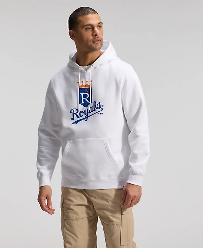Fanatics Men's White Kansas City Royals Heritage Hoodie