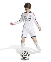 Adidas Big Boys and Girls White Real Madrid 2026/27 Home ReplicaLong sleeves Jersey