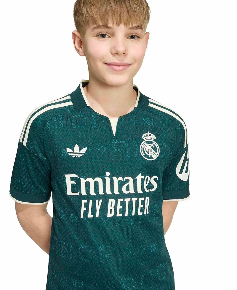 Adidas Big Boys and Girls Green Real Madrid 2026/27 Away Replica Jersey