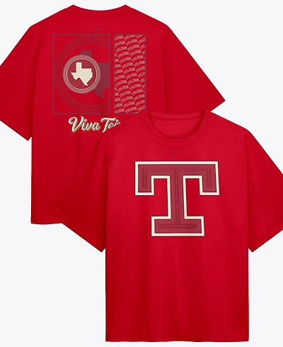 Nike Women's Red Texas Rangers Premium Essentials Relaxed Boxy T-Shirt