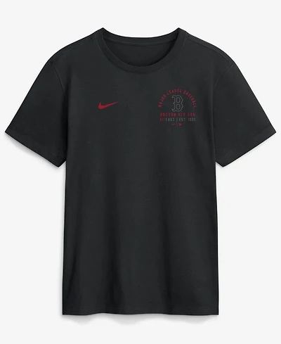 Nike Men's Black Boston Red Sox Split Logo T-Shirt