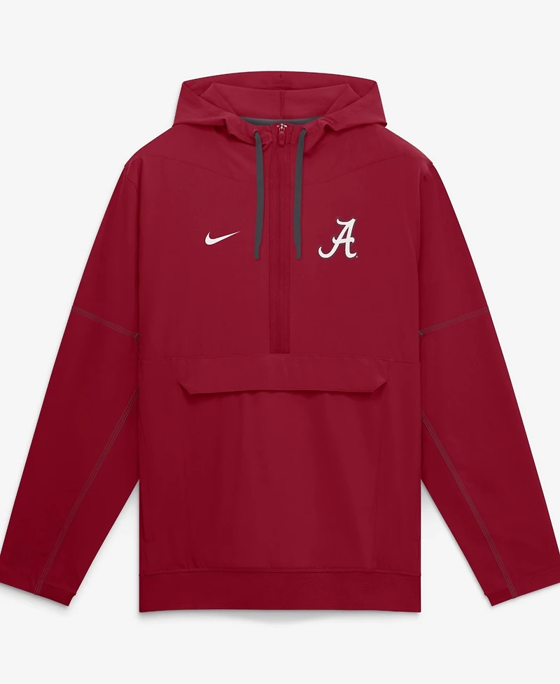 Nike Men's Crimson Alabama Tide 2026 Sideline Anorak Half-Zip Hoodie