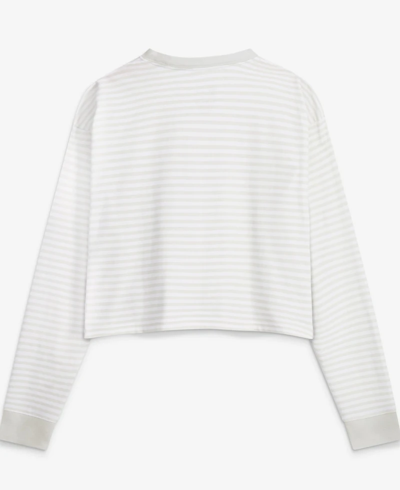 Nike Women's White Pittsburgh St-Shirtlers Loose Fit Crop Top
