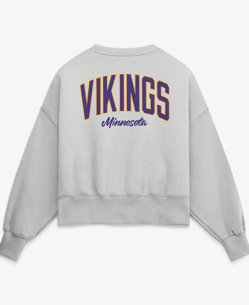 Nike Women's Gray Minnesota Vikings Oversized Primetime Phoenix Fleece Sweatshirt