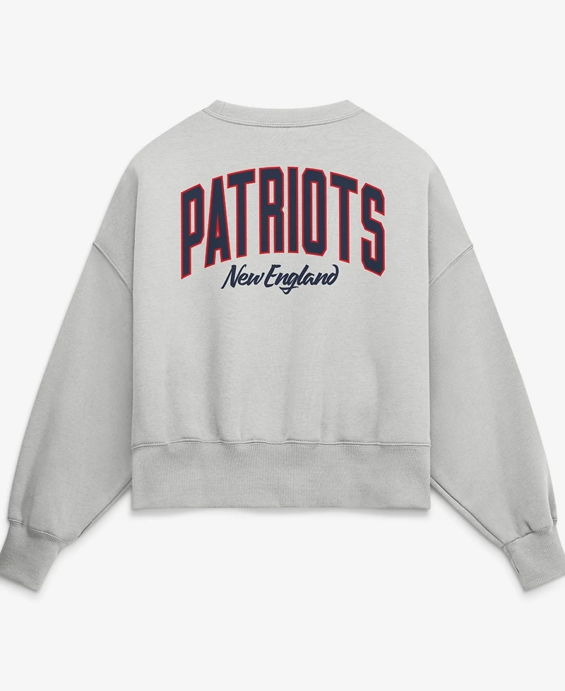 Nike Women's Gray New England Patriots Oversized Primetime Phoenix Fleece Sweatshirt