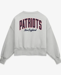 Nike Women's Gray New England Patriots Oversized Primetime Phoenix Fleece Sweatshirt