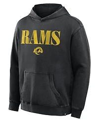 Fanatics Men's Black Los Angeles Rams Relaxed Intense Rivalry French Terry Hoodie