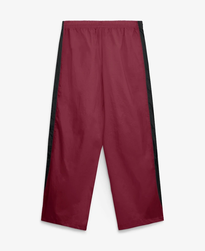 Fanatics Women's Burgundy/Black Washington Commanders Team First Backwards Lateral Nylon Pants