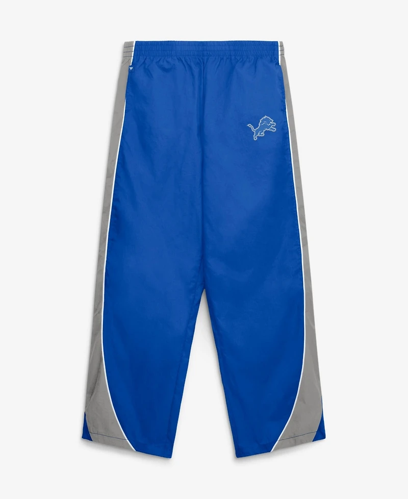 Fanatics Women's Blue/Gray Detroit Lions Team First Backwards Lateral Nylon Pants