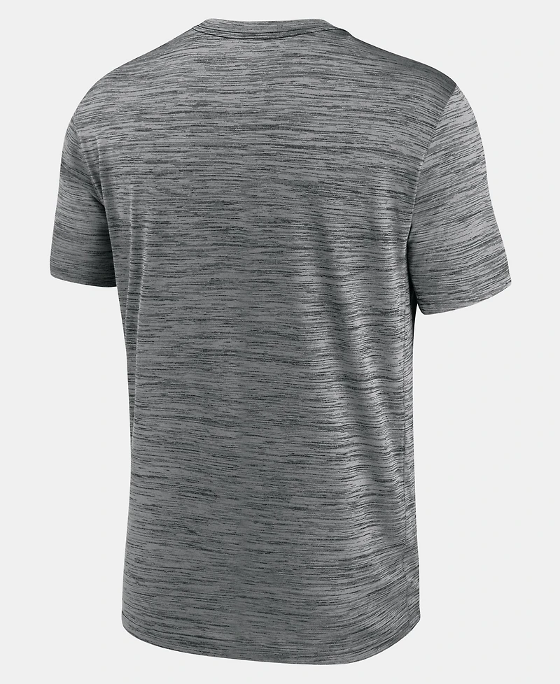 Nike Men's Anthracite Ohio State Buckeyes Primetime Arch Logo Velocity Dri-fit T-Shirt