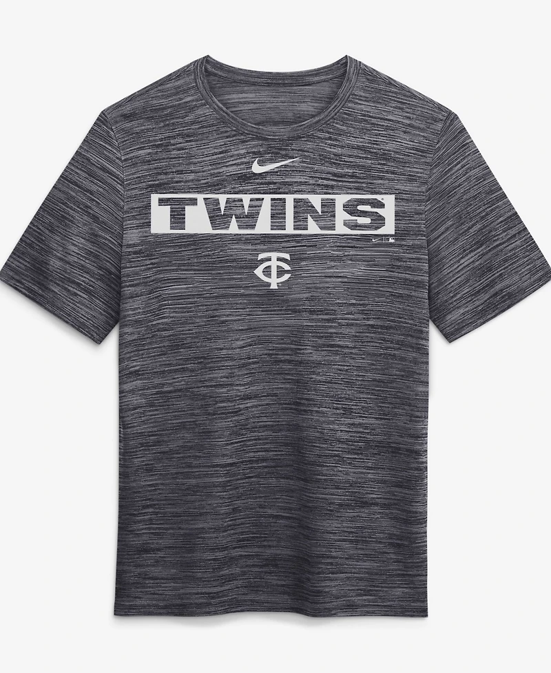 Nike Men's Black Minnesota Twins Velocity Dri-fit T-Shirt