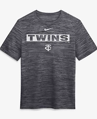 Nike Men's Black Minnesota Twins Velocity Dri-fit T-Shirt